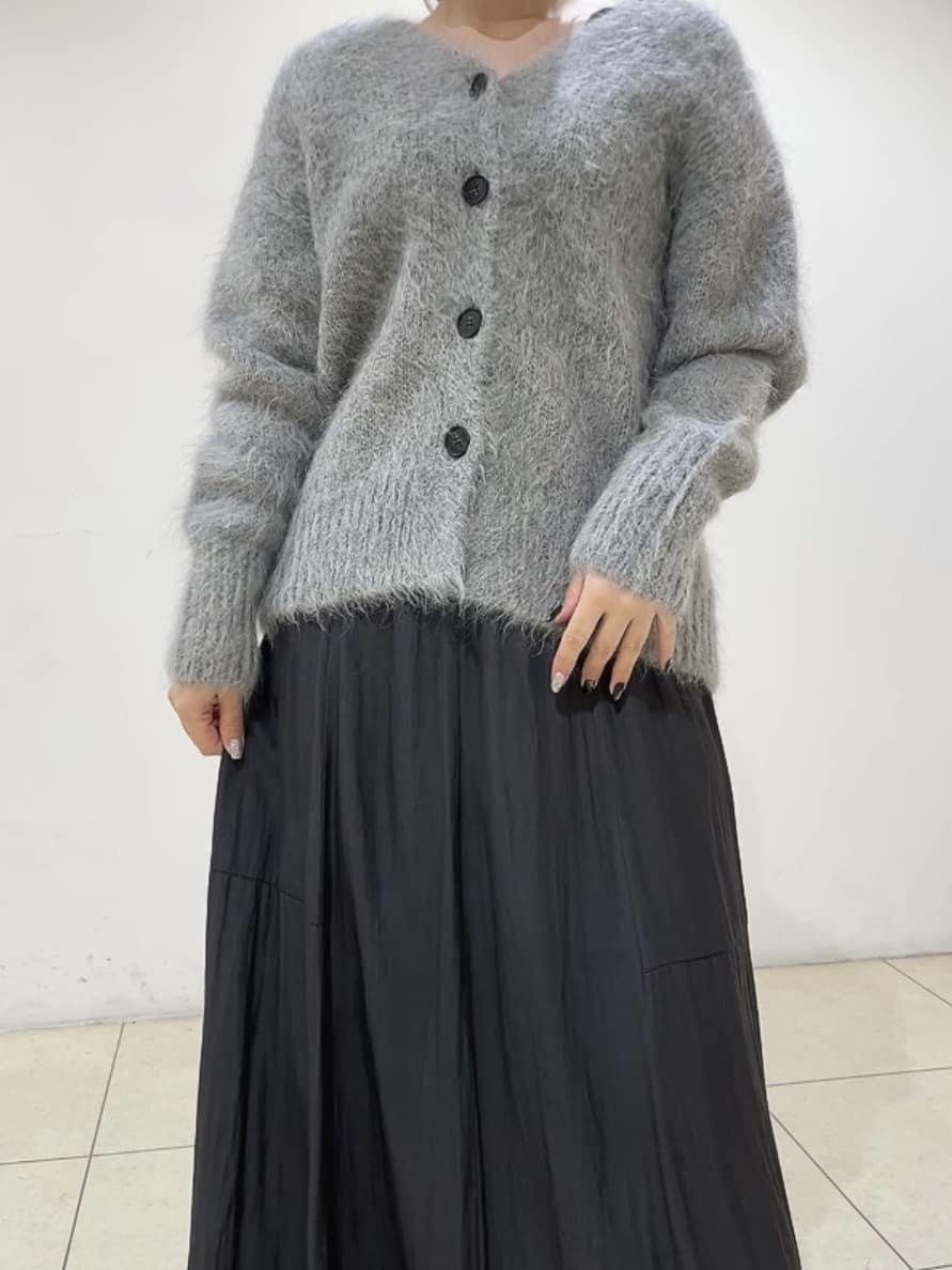 watanabeさんの「UNTITLED｜【ゆったり】アルパカ混シャギー カーディガン」を使ったコーディネート
