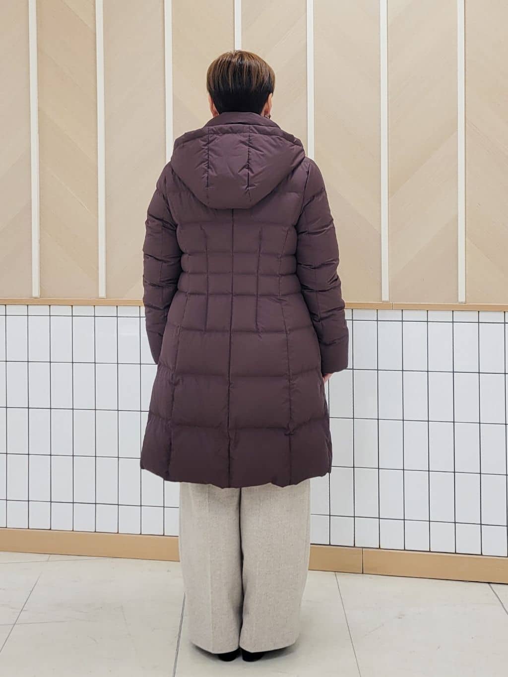 tomoさんの「COUP DE CHANCE｜【フランス産ホワイトダックダウン／FP800保温性◎／抗菌防臭／手洗い可】ロングダウンコート」を使ったコーディネート