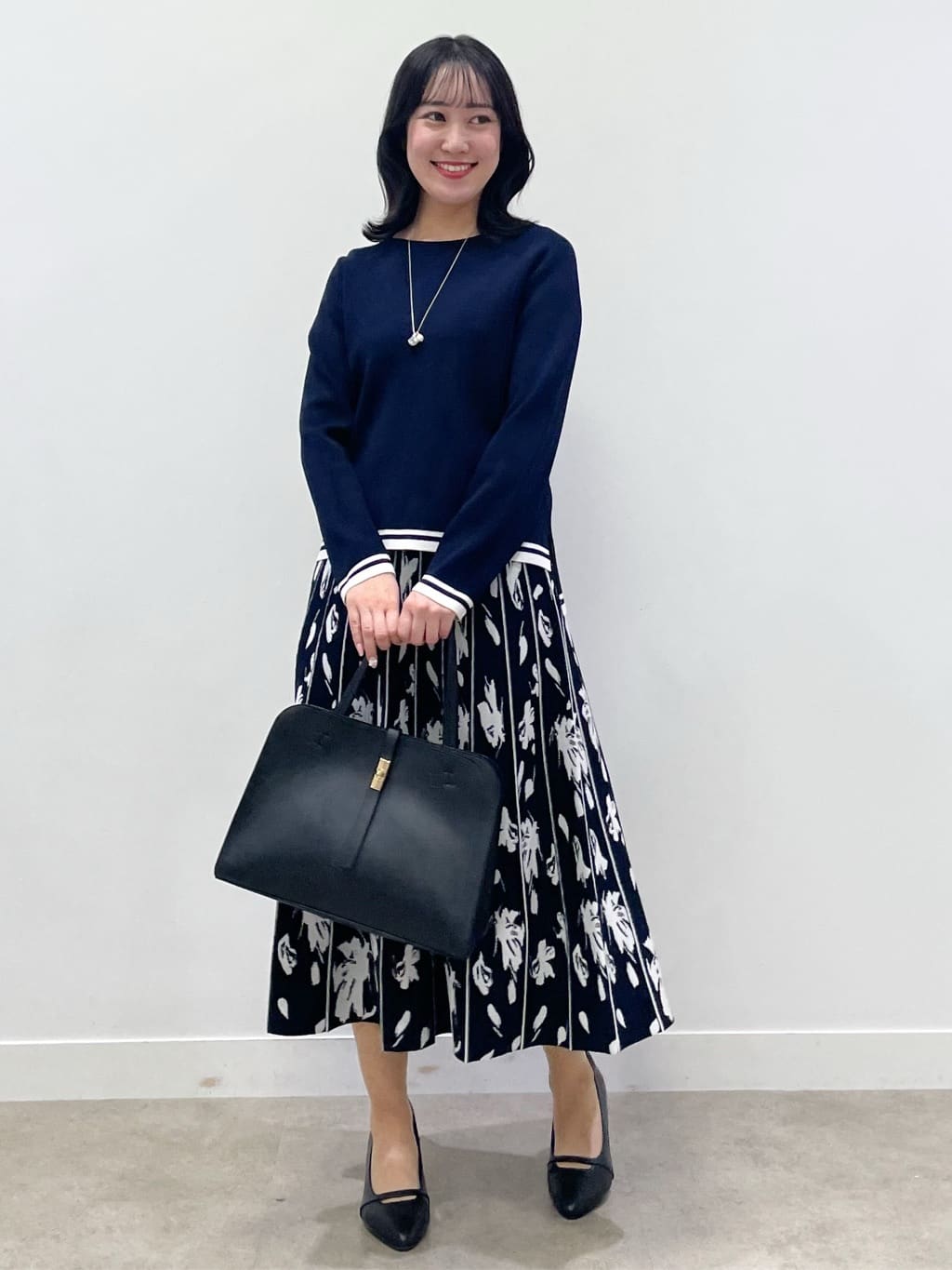 yukariさんの「Reflect｜【セットアップ可】ダブルジャカードニットプルオーバー」を使ったコーディネート