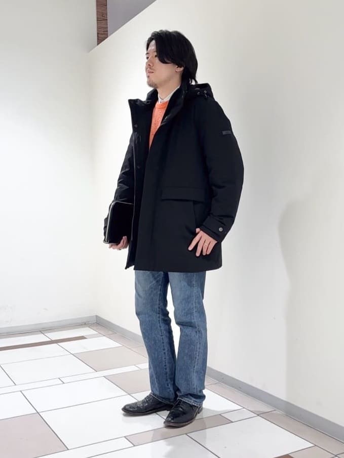 及川さんの「TAKEO KIKUCHI｜【None Of Stress】ストレッチ ダウンブルゾン」を使ったコーディネート