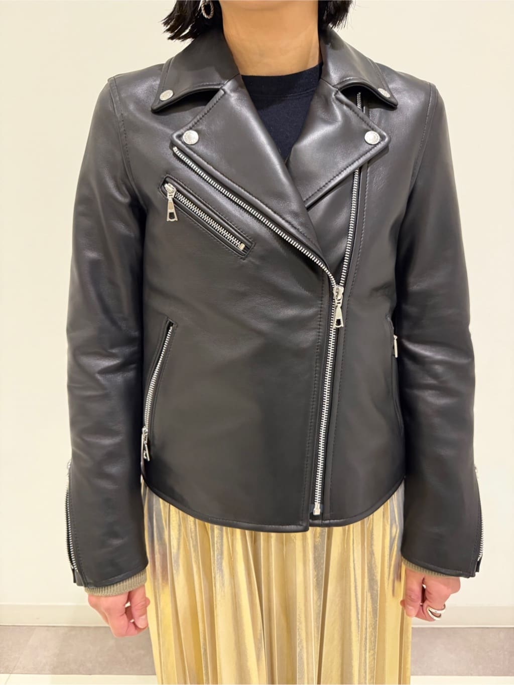 MIYAKAWAさんの「DRESSTERIOR｜【本革】レザーダブルライダース」を使ったコーディネート
