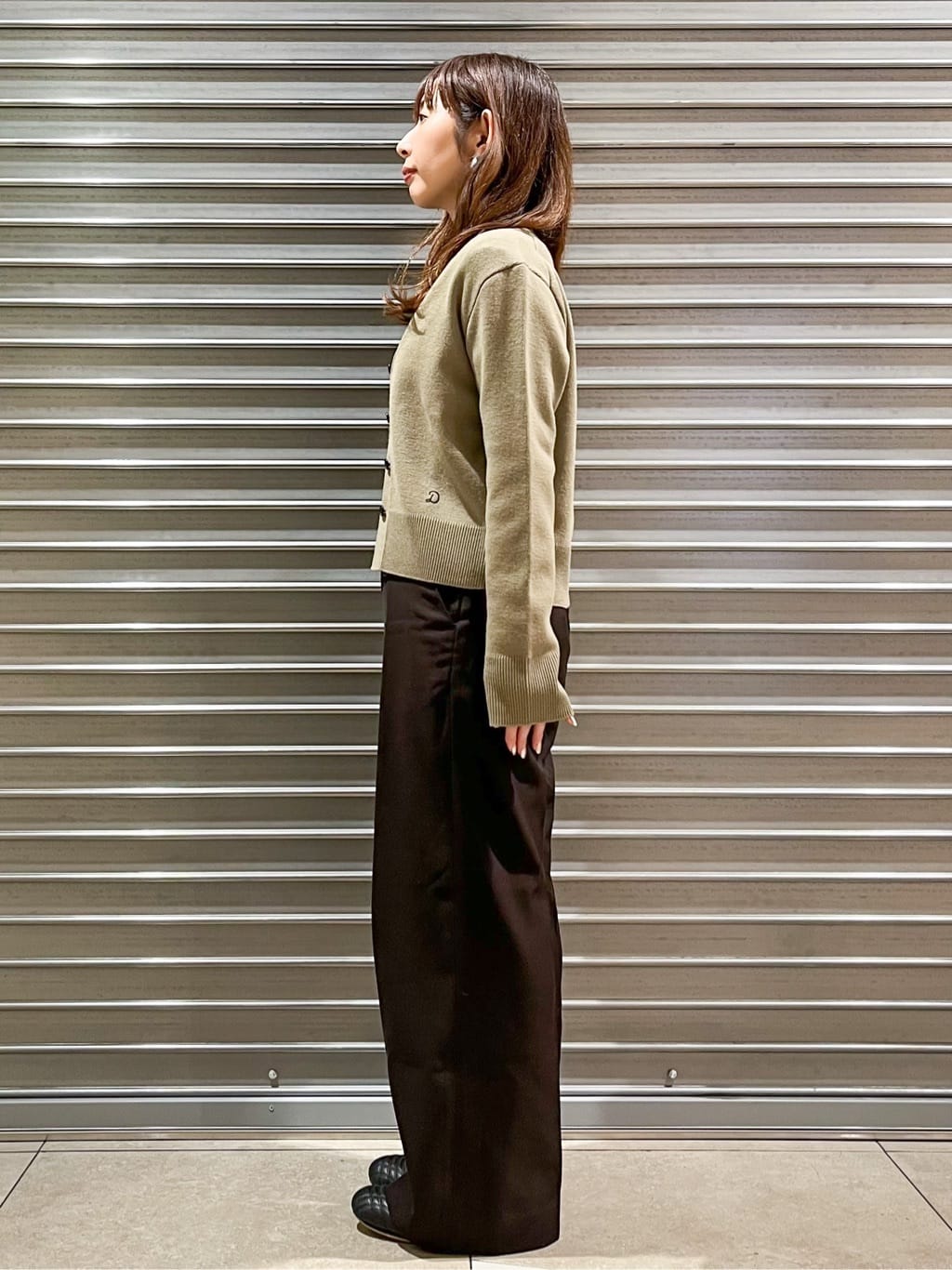 じゅんさんの「DRESSTERIOR｜ミラノリブカーディガン」を使ったコーディネート