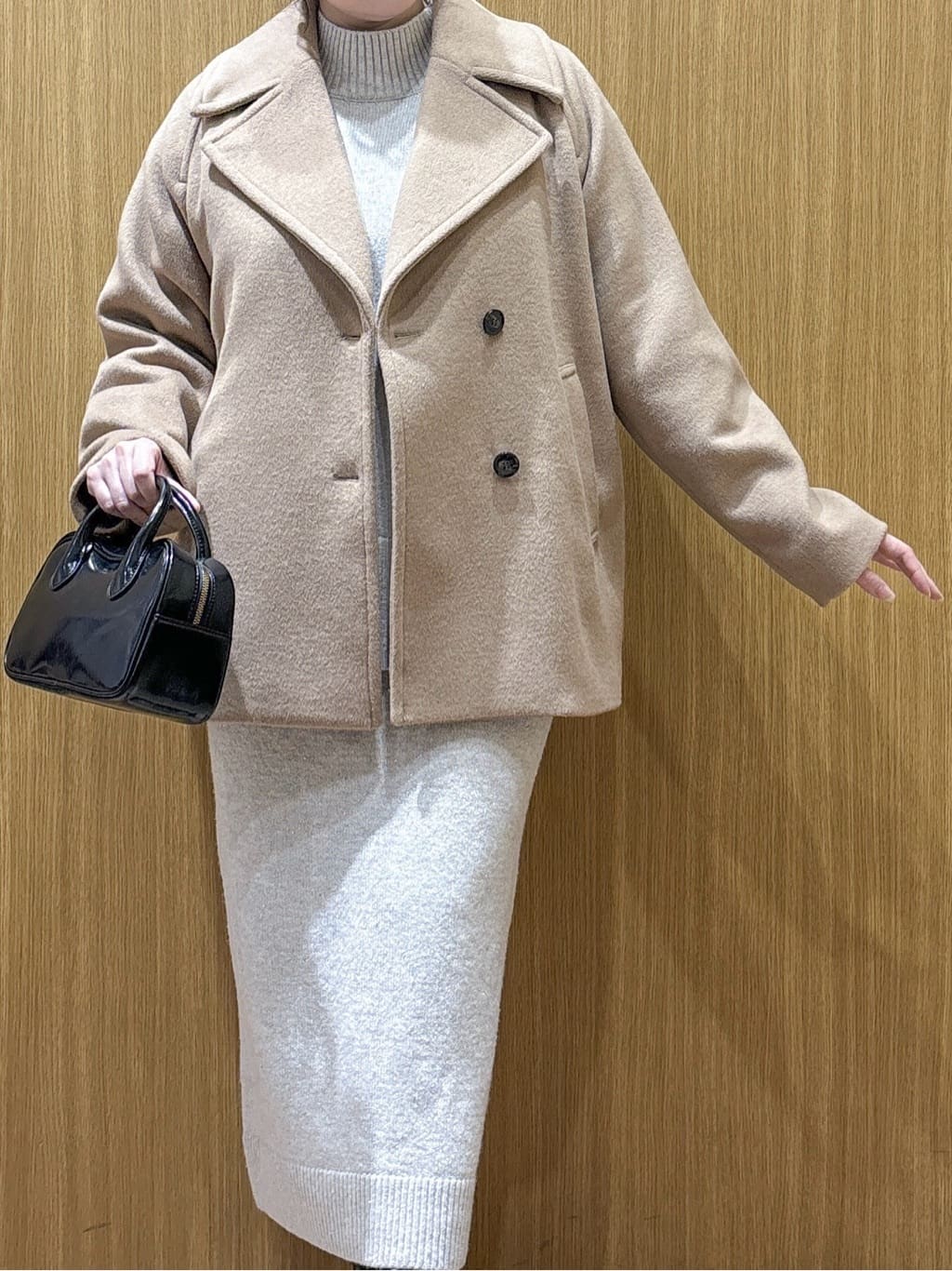 Kさんの「OPAQUE.CLIP｜カシミヤブレンドウールミドルピーコート」を使ったコーディネート