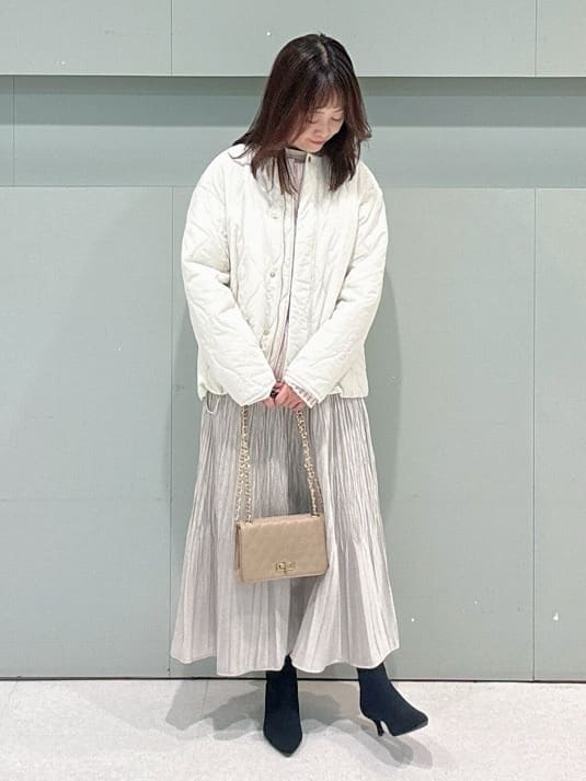 makiさんの「UNTITLED｜【洗える】スポンディッシュ ケーブル柄ニット」を使ったコーディネート