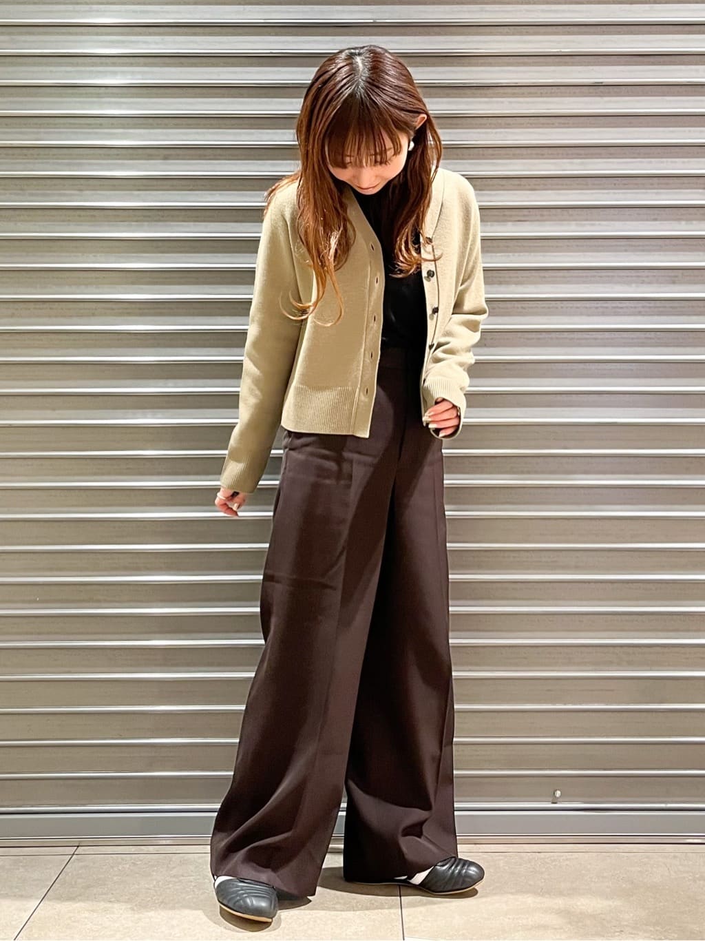 じゅんさんの「DRESSTERIOR｜ミラノリブカーディガン」を使ったコーディネート