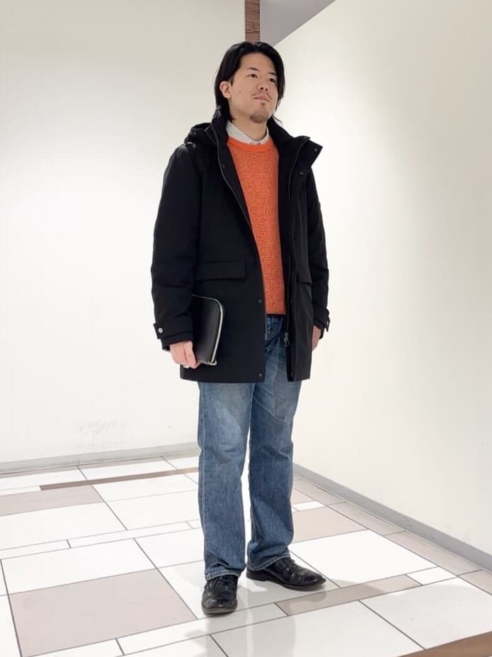 及川さんの「TAKEO KIKUCHI｜【None Of Stress】ストレッチ ダウンブルゾン」を使ったコーディネート