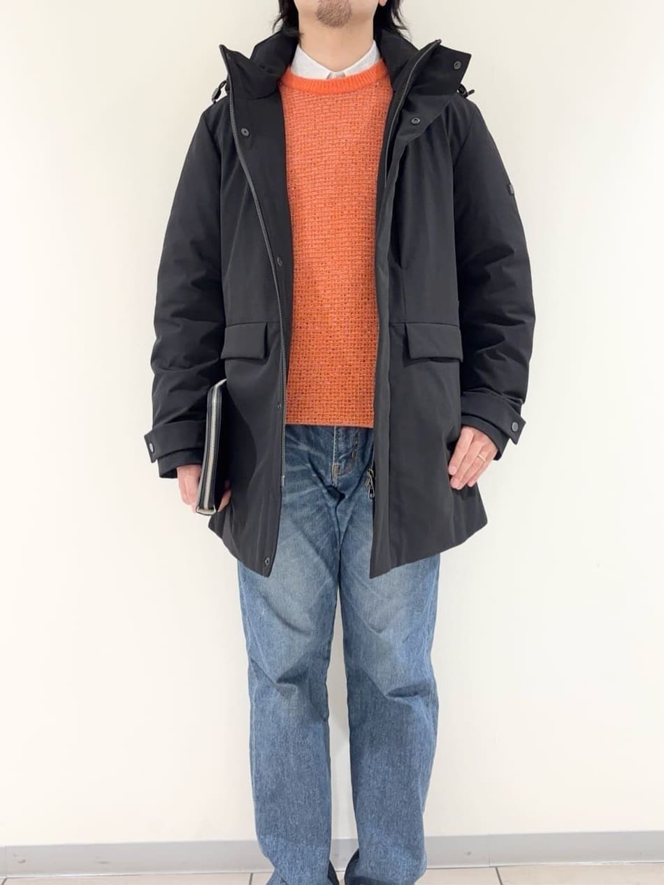 及川さんの「TAKEO KIKUCHI｜【None Of Stress】ストレッチ ダウンブルゾン」を使ったコーディネート