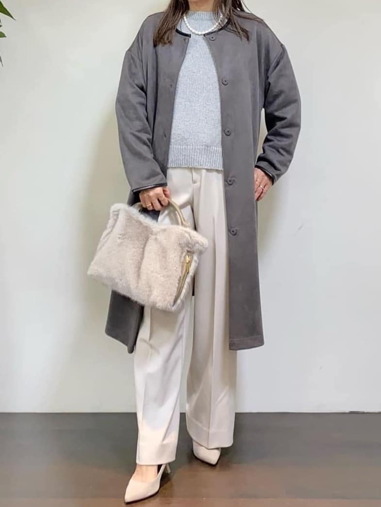 tomoさんの「UNTITLED｜【セットアップ可/ゆったり】ウール混ラメニット」を使ったコーディネート