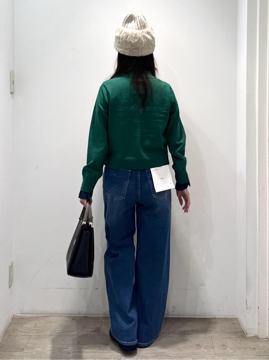 yuicciさんの「OPAQUE.CLIP｜ロゴ入りリブニットワッチ」を使ったコーディネート