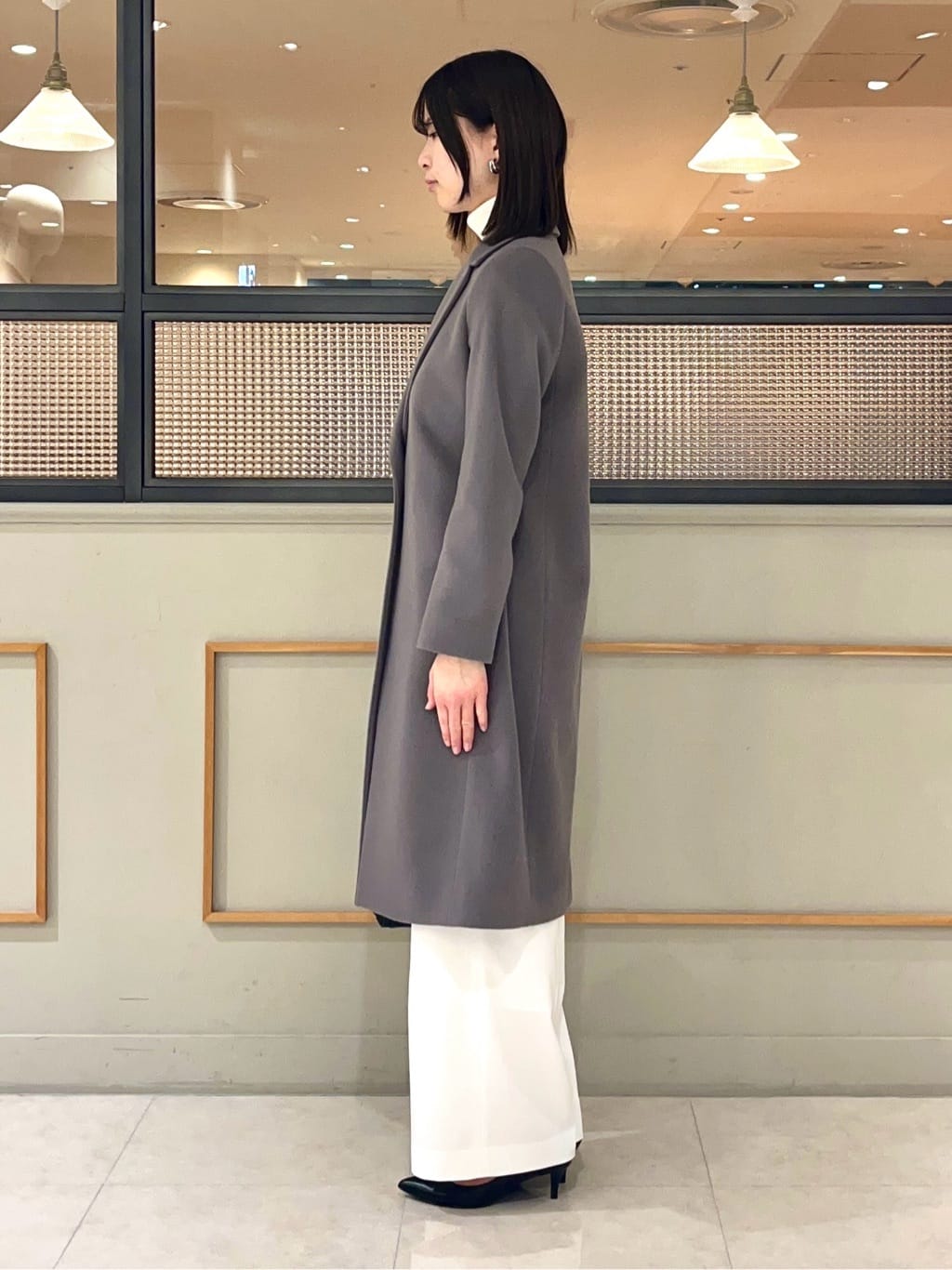kumiさんの「INDIVI｜【名品コート／日本製】ウール100％チェスターコート」を使ったコーディネート