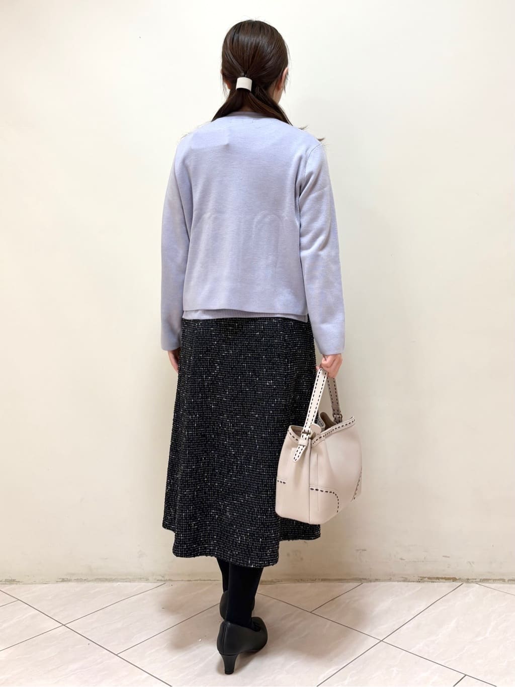 mikiさんの「Reflect｜【選べる5色／アンサンブル可】プチハイネックリブニット」を使ったコーディネート