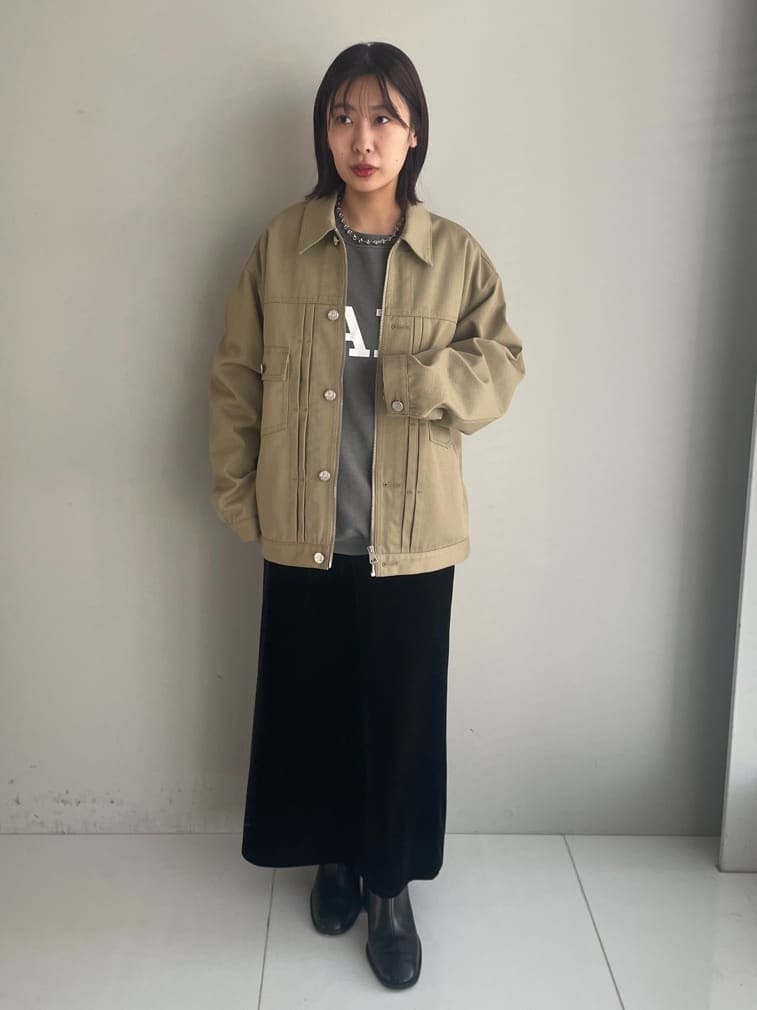 abeさんの「tk.TAKEO KIKUCHI｜【別注】Dickiesワークジャケット」を使ったコーディネート