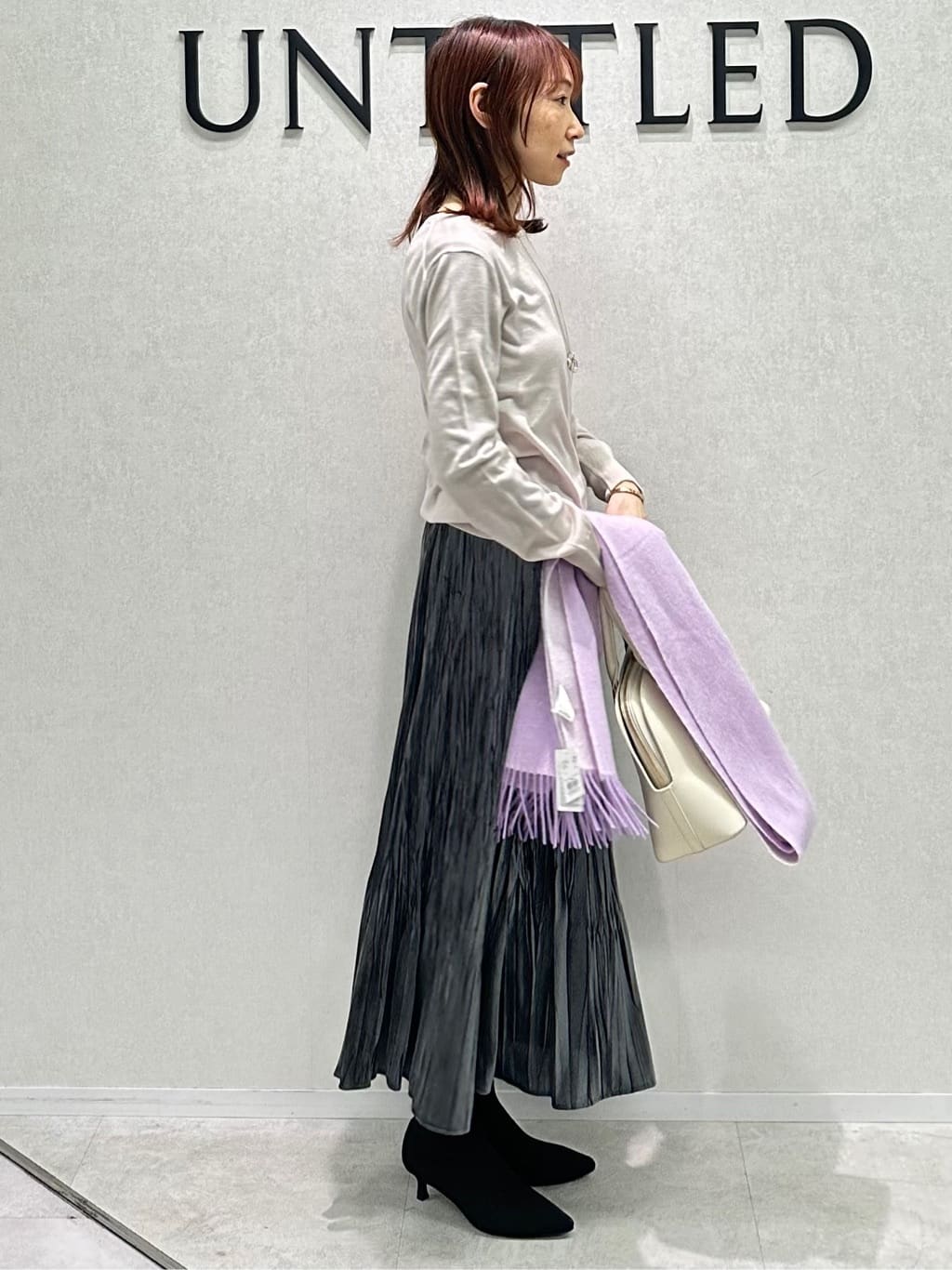Miwaさんの「UNTITLED｜【日本製／通勤／フォーマル】カシミヤ混ノーカラーコート」を使ったコーディネート
