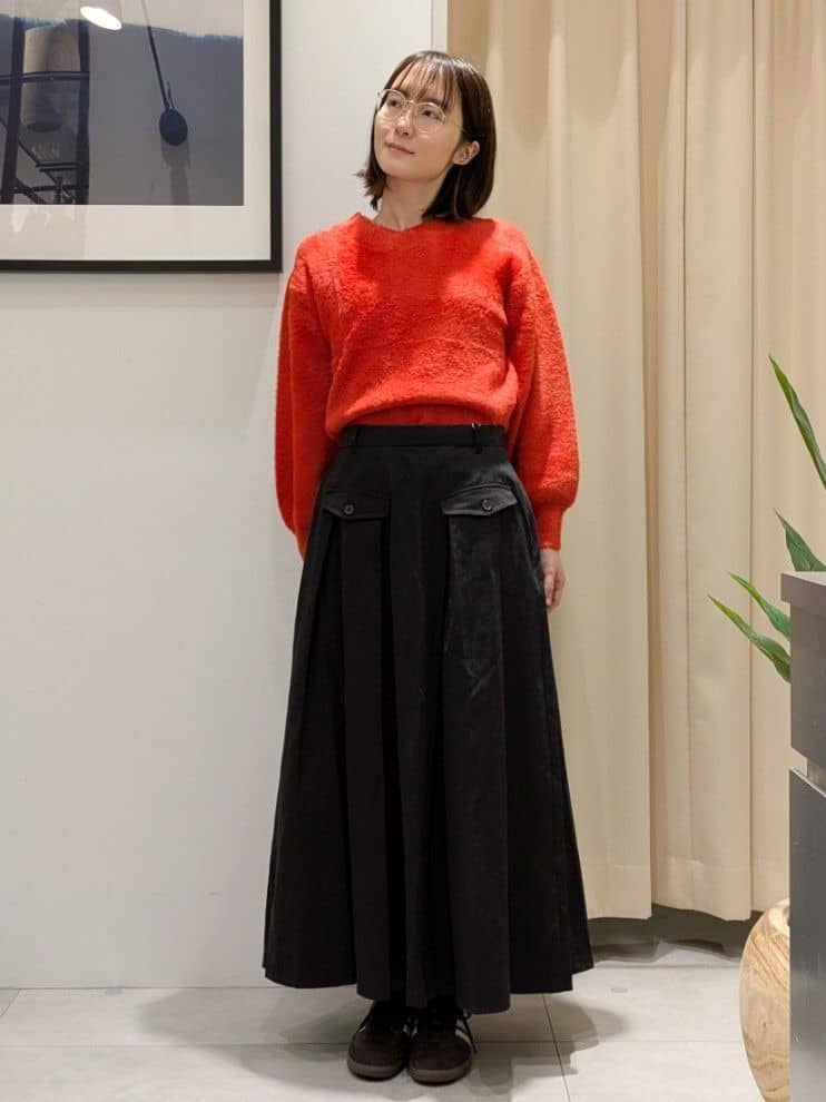 なめさんの「THE SHOP TK｜クラシカルな装い ウールライクスタンドカラーコート」を使ったコーディネート