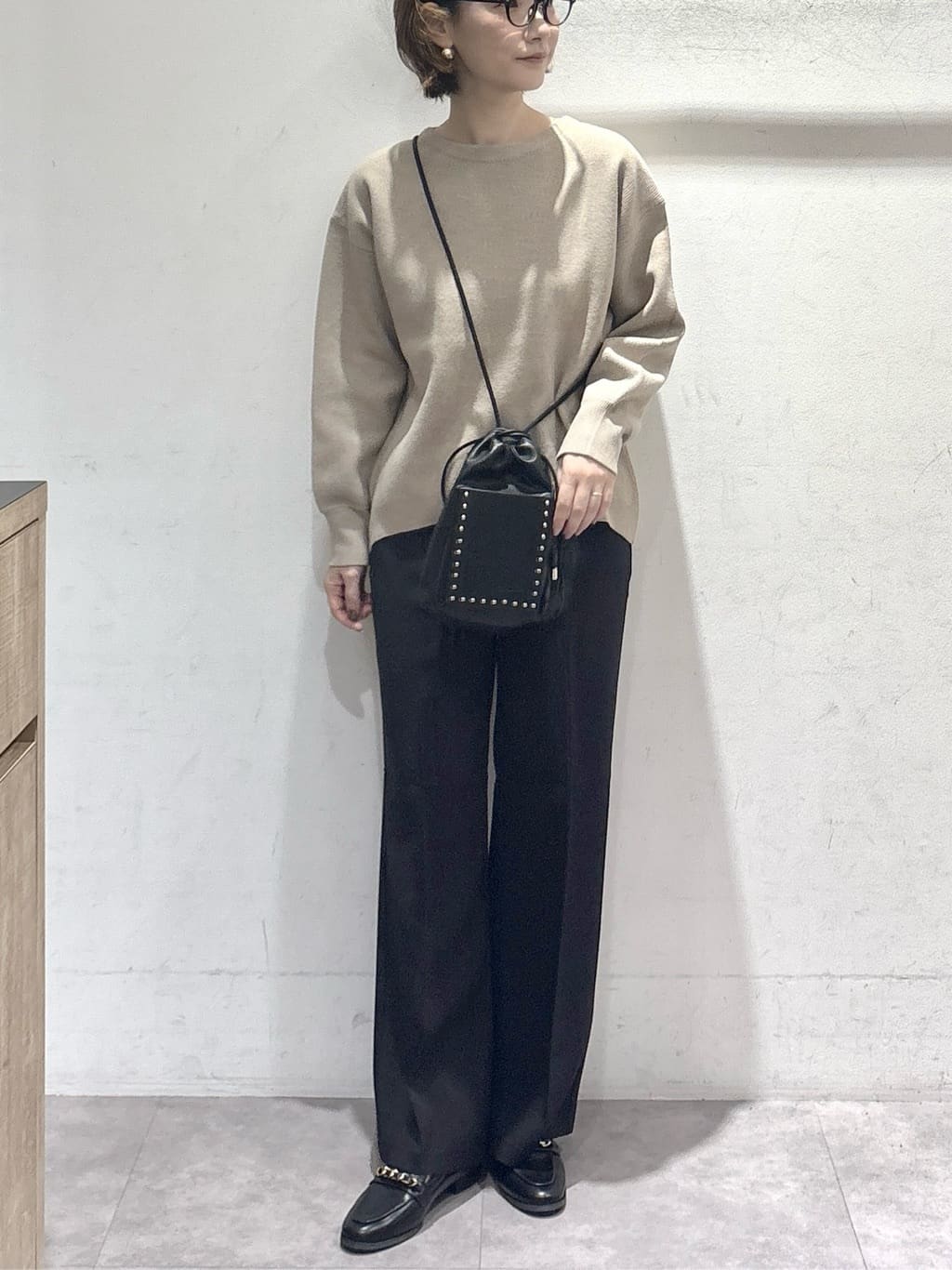 たけねぇさんの「OPAQUE.CLIP｜サイド編地切替ニットトップス／セットアップ対応【洗濯機OK】」を使ったコーディネート
