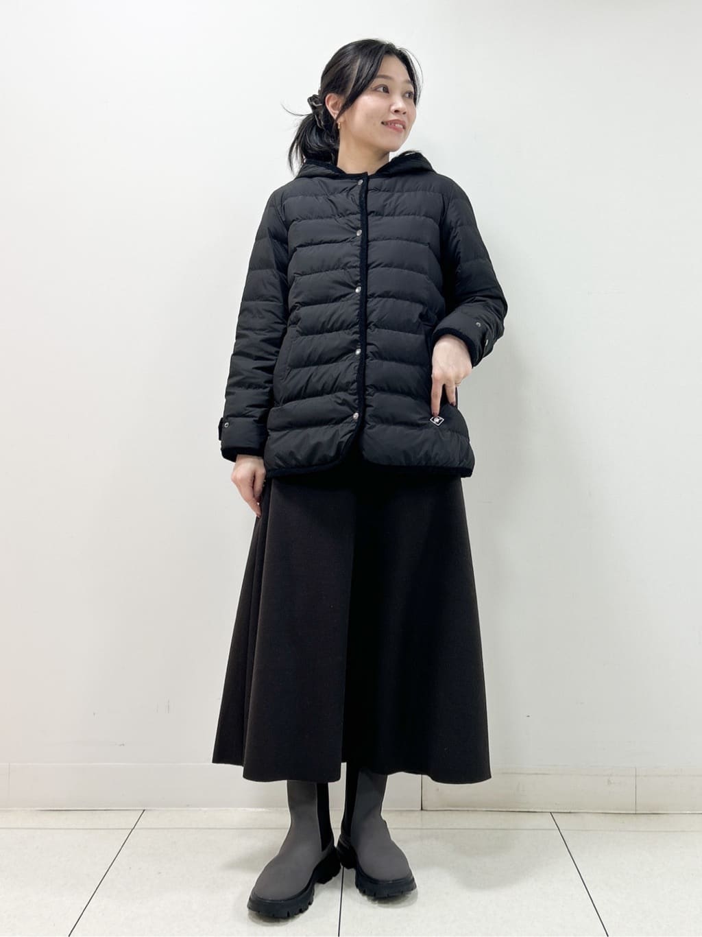 Kaiさんの「Dessin｜【撥水・2WAY】ミュラーダウンコートミドル丈」を使ったコーディネート