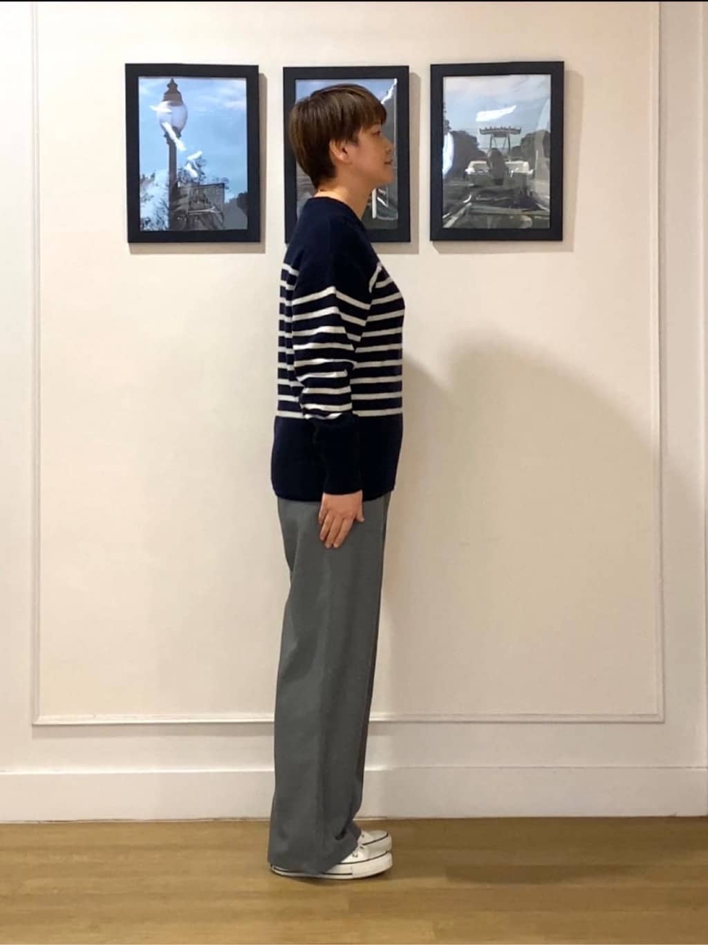 Hiroさんの「Dessin｜【裏地付き/洗える】コンフォートワイドパンツ」を使ったコーディネート