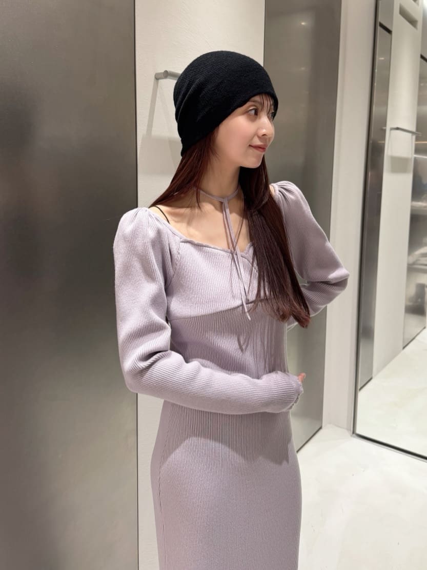 kanamiさんの「CODE A｜femi rib knit dress」を使ったコーディネート