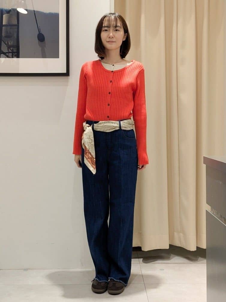 なめさんの「THE SHOP TK｜纏うだけで大人上品 シャギーチェスターハーフコート」を使ったコーディネート