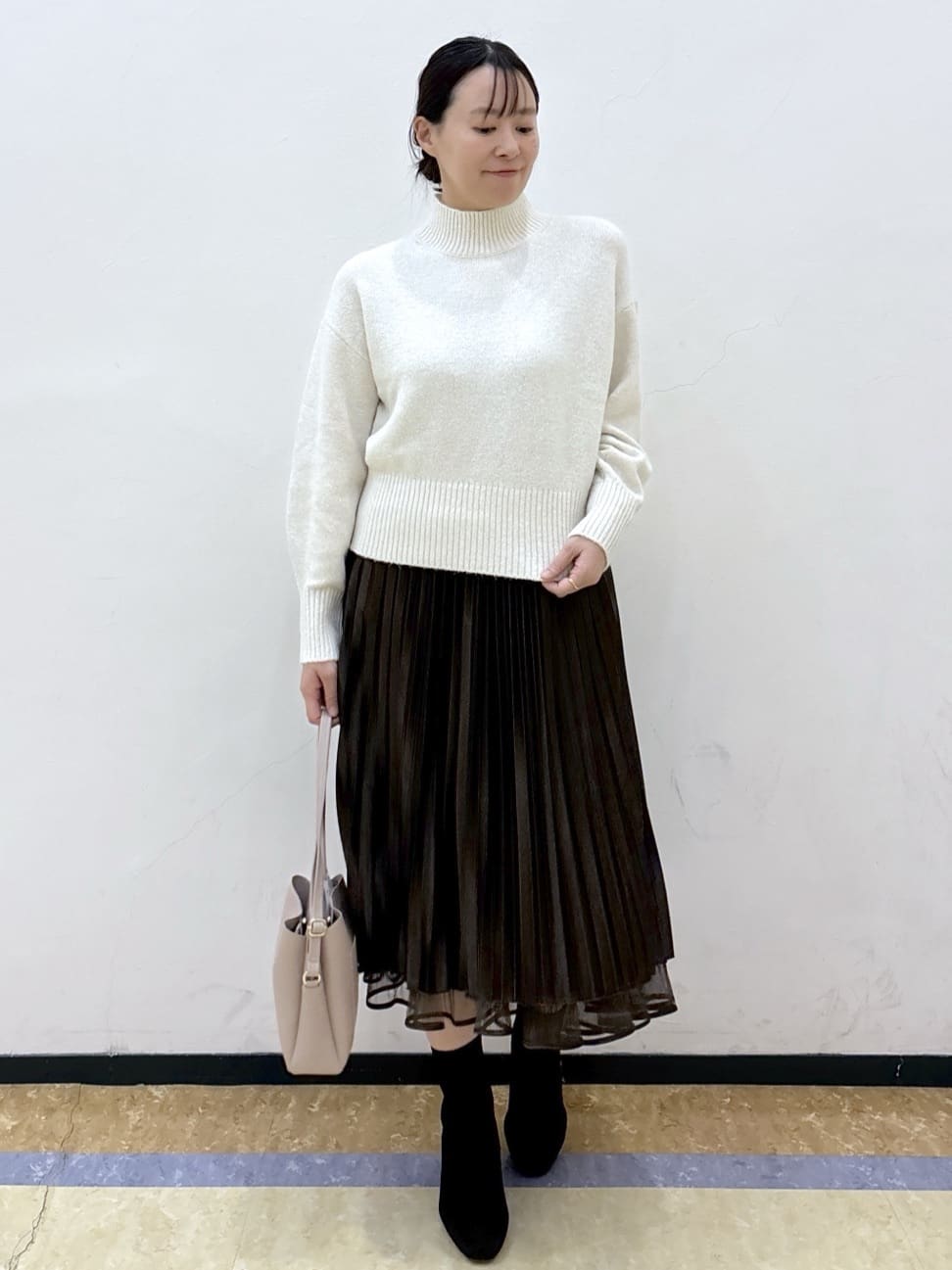 akariさんの「index｜リバーシブルチュールティアードフレアスカート【洗濯機OK】」を使ったコーディネート