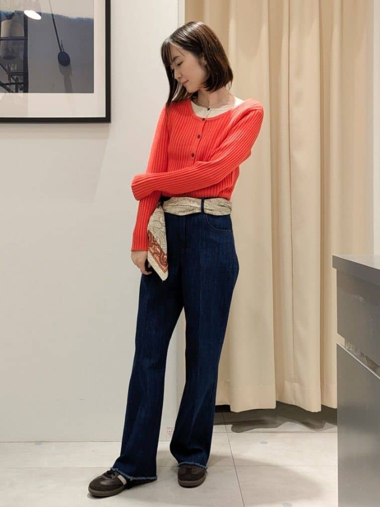 なめさんの「THE SHOP TK｜纏うだけで大人上品 シャギーチェスターハーフコート」を使ったコーディネート