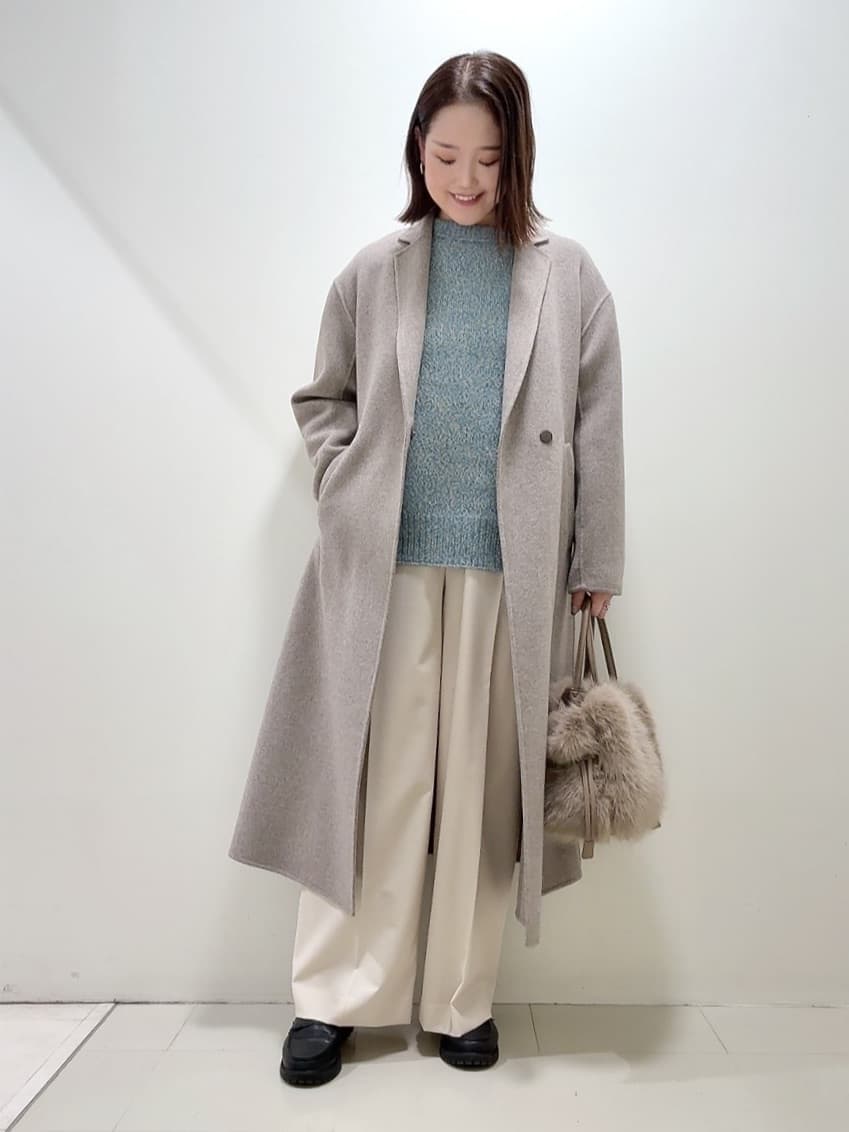 YUIさんの「UNTITLED｜【ゆったり】三つ杢カラーニット」を使ったコーディネート