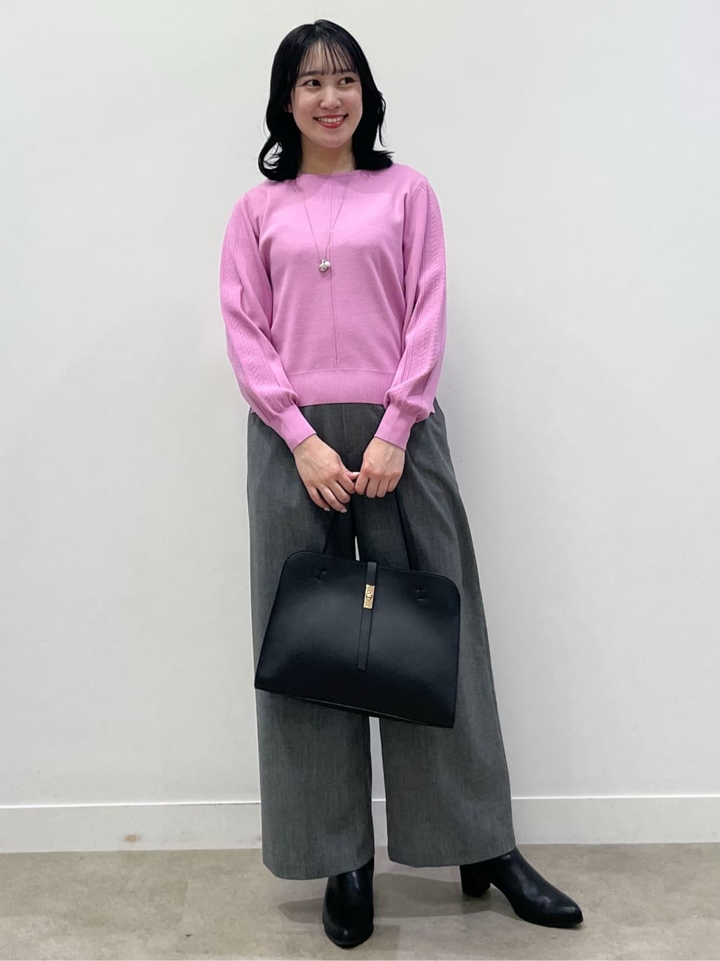 yukariさんの「Reflect｜【選べる6色／長く着られる◎】ボートネックニット」を使ったコーディネート