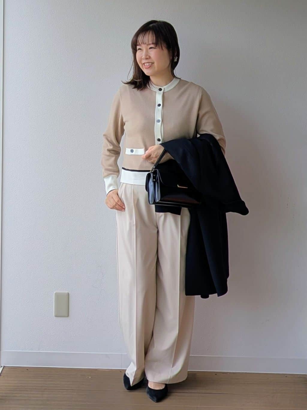 なみきさんの「UNTITLED｜【スタイリッシュ／オンオフ兼用】ウールチェスターコート」を使ったコーディネート