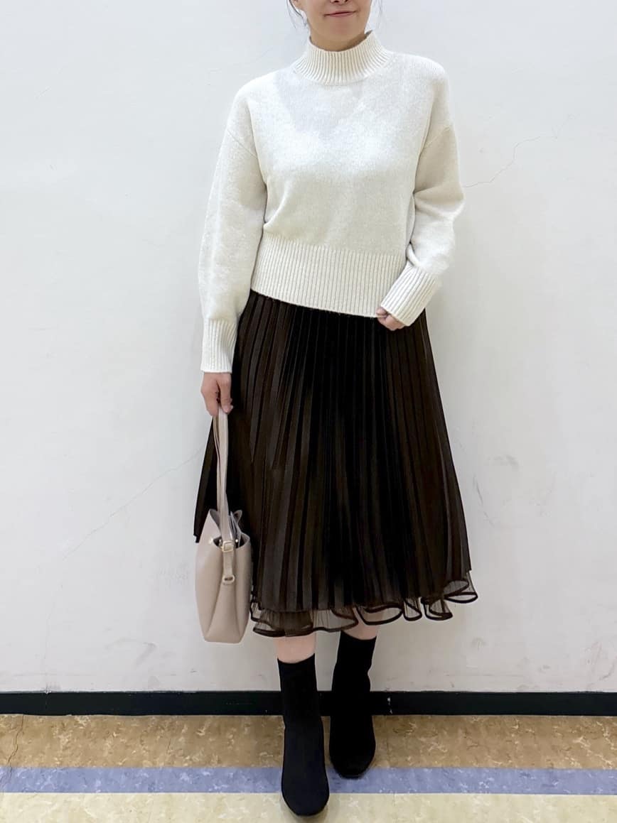 akariさんの「index｜リバーシブルチュールティアードフレアスカート【洗濯機OK】」を使ったコーディネート