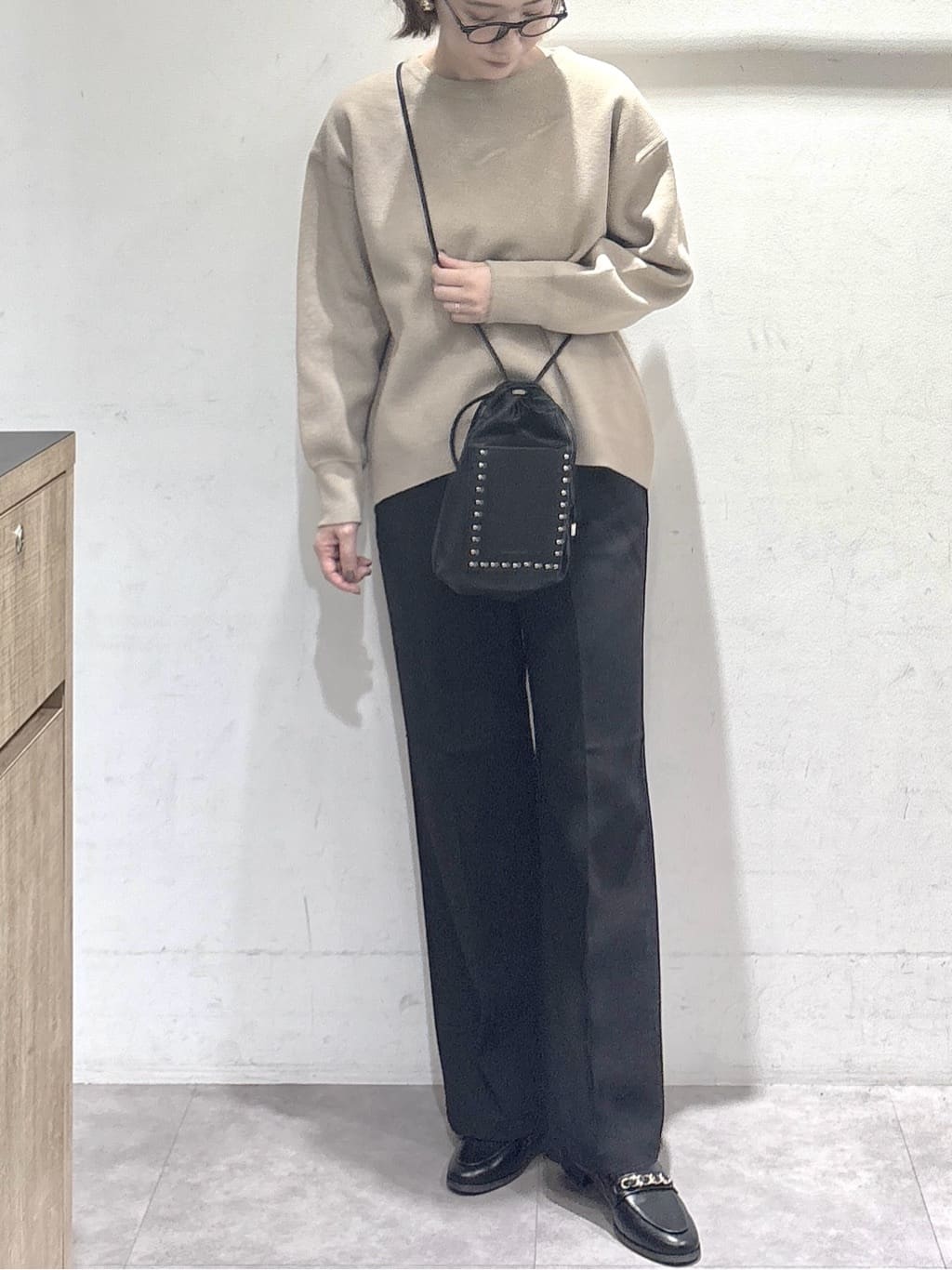 たけねぇさんの「OPAQUE.CLIP｜サイド編地切替ニットトップス／セットアップ対応【洗濯機OK】」を使ったコーディネート