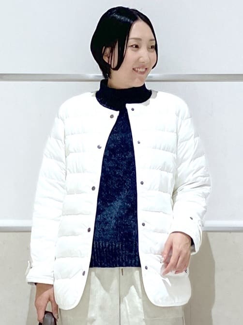 eriko さんの「Dessin｜【撥水・2WAY】ミュラーダウンコートミドル丈」を使ったコーディネート