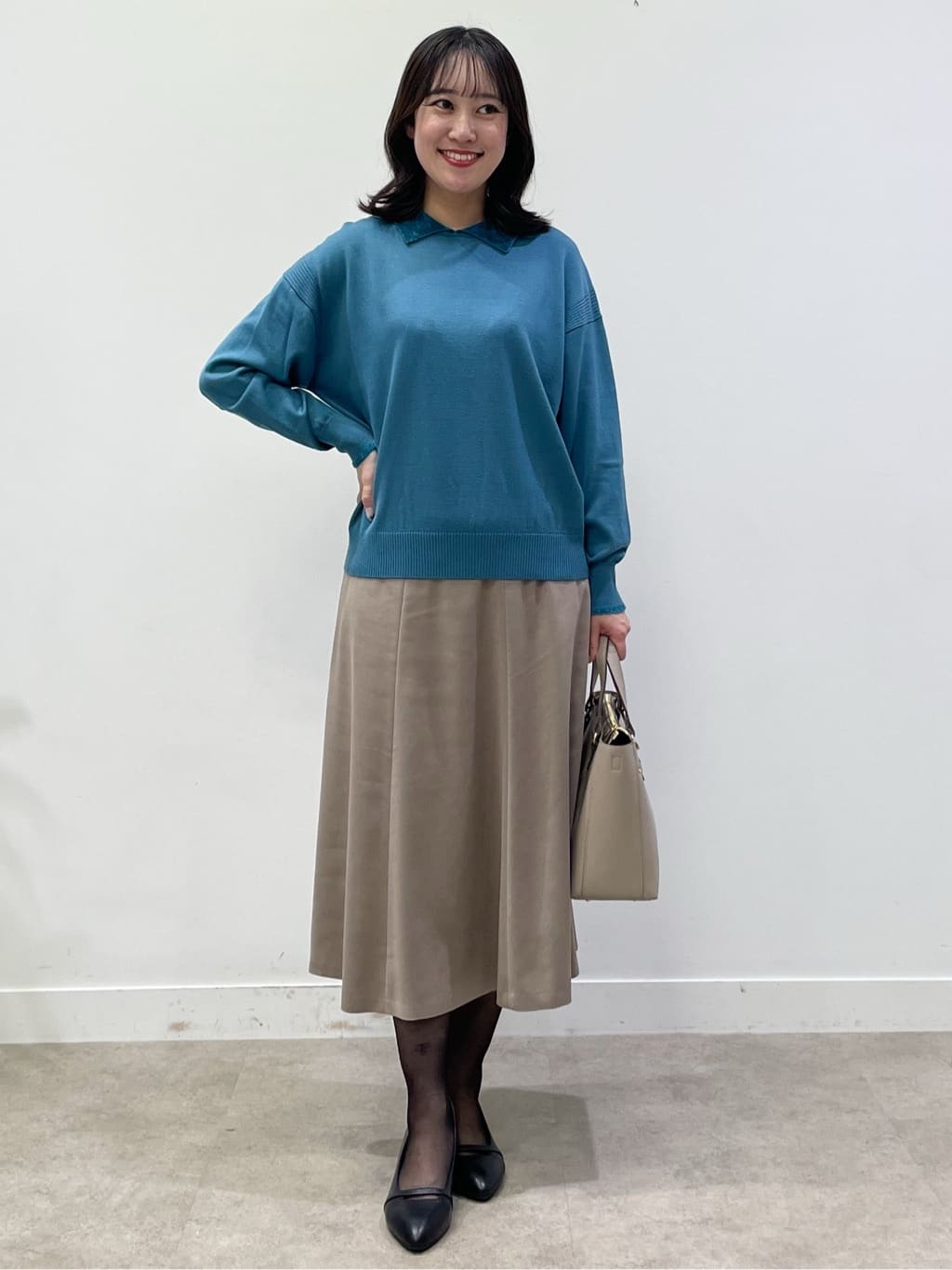 yukariさんの「Reflect｜【着映え◎】衿つきニットトップス」を使ったコーディネート