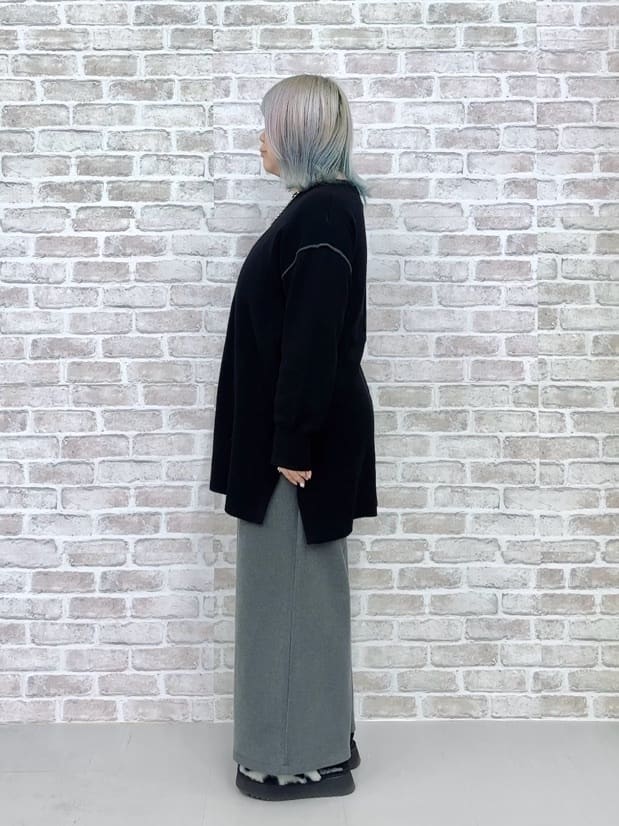 🦄ちゃんふくさんの「SHOO･LA･RUE｜【洗濯機可/毛玉レス】上品に体型カバー チュニックニットワンピース」を使ったコーディネート