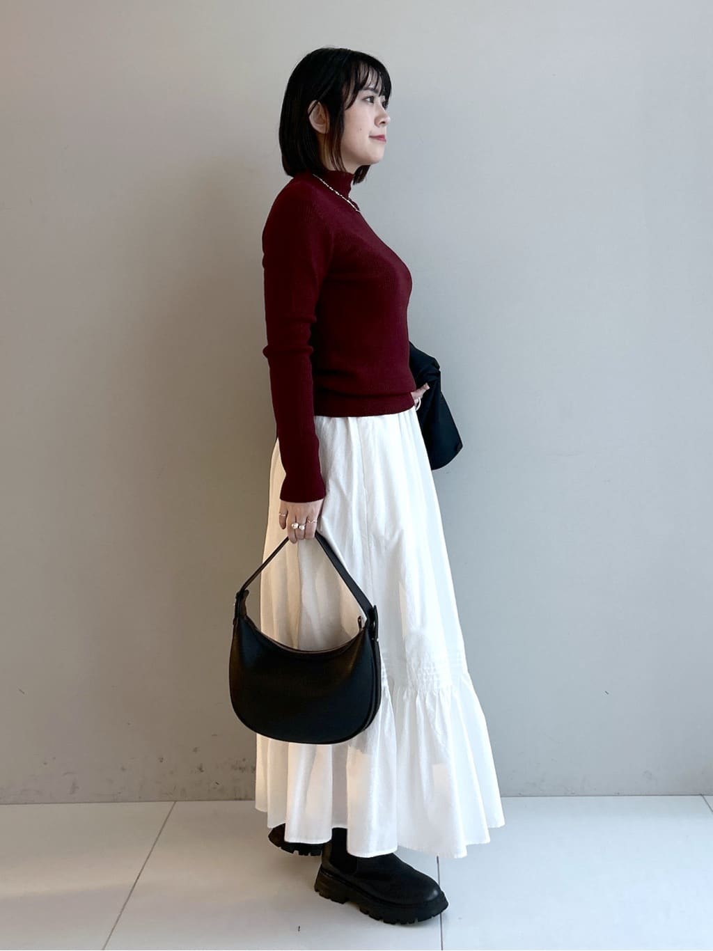 Hirokaさんの「Dessin｜【花粉ガード/撥水加工/洗える】クルーネックスプリングコート」を使ったコーディネート