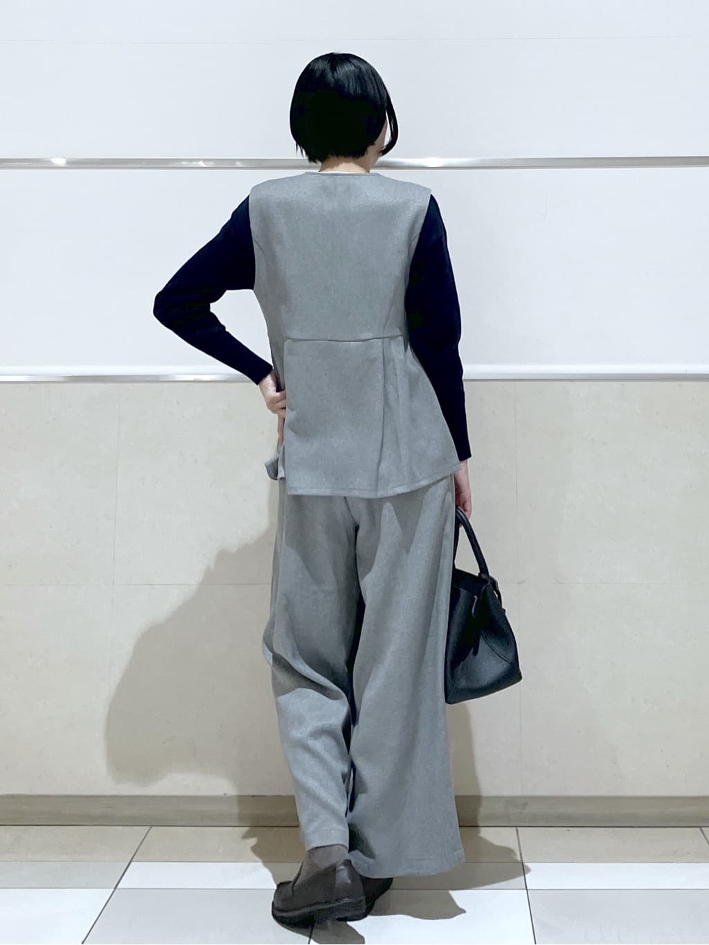 eriko さんの「Dessin｜【洗える】カシミヤブレンドスウェットライクニット」を使ったコーディネート