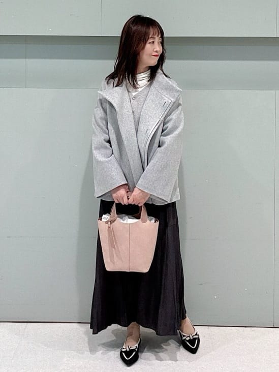 makiさんの「UNTITLED｜【着回しが効く／オンオフアウター】ウールショートコート」を使ったコーディネート