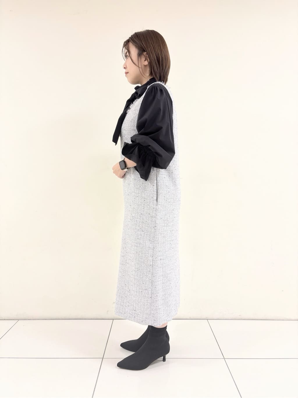 ayumiさんの「UNTITLED｜◆【セレモニー/華やか】2WAYボウタイブラウス」を使ったコーディネート