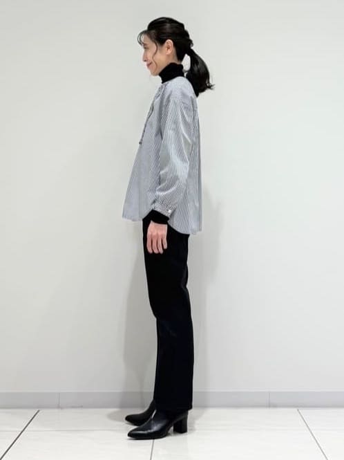 kayoさんの「INDIVI｜【洗える／薄手／ラメ】シアーラメニット」を使ったコーディネート