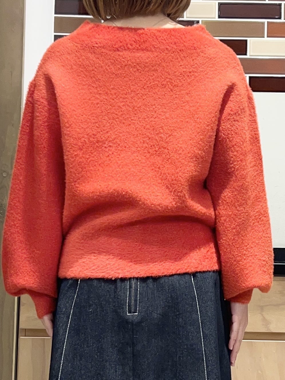 かのさんの「THE SHOP TK｜【洗える】上品にきらめく フェザーラメニット」を使ったコーディネート