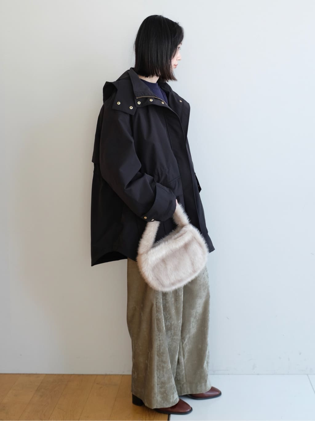 Kishimotoさんの「DRESSTERIOR｜◆アニージャカードニット」を使ったコーディネート