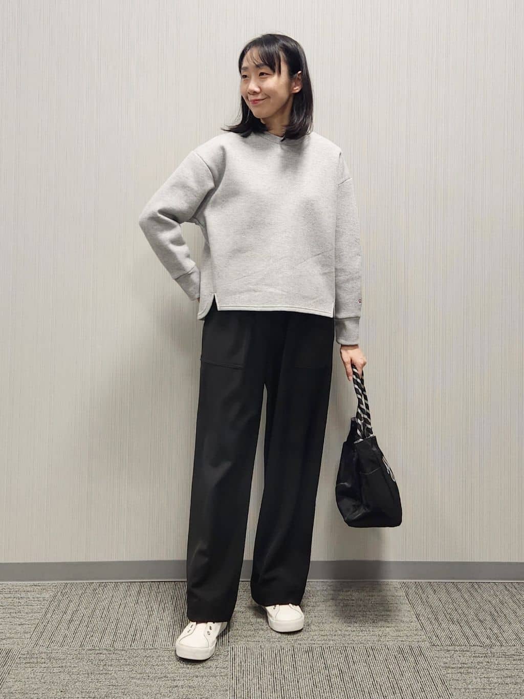 naraさんの「Dessin｜【ウエストゴム/洗える】ツイルセミワイドパンツ」を使ったコーディネート