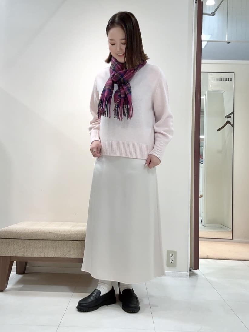 YUIさんの「UNTITLED｜【8色展開/洗える】ウールカシミヤ ハイネックニット」を使ったコーディネート