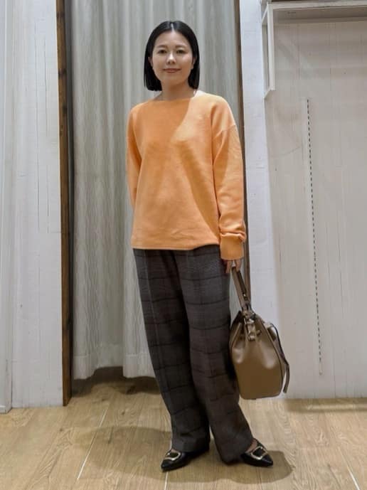 chさんの「THE SHOP TK｜【S-XLサイズ/選べる6色】どこから見ても美しい ガーターニット/洗濯機OK」を使ったコーディネート