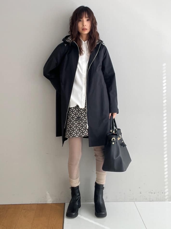 misaさんの「DRESSTERIOR｜【ウォッシャブル/撥水素材】撥水フーテッドツイルコート」を使ったコーディネート