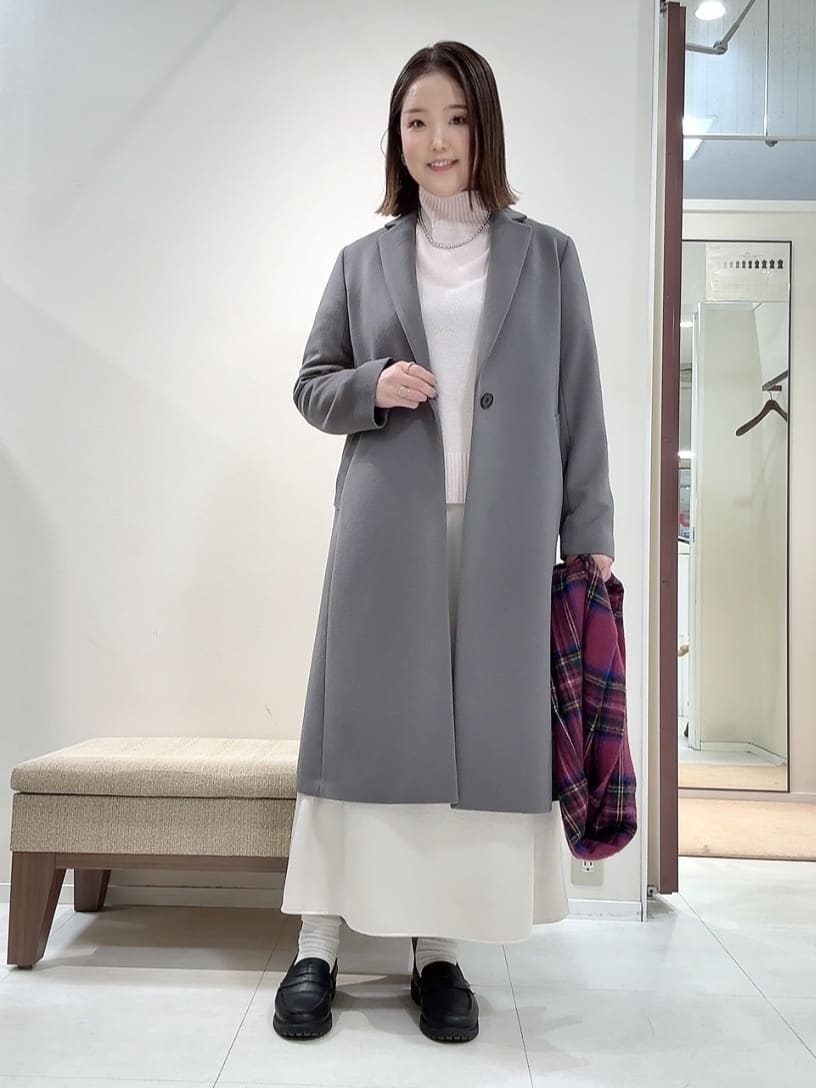 YUIさんの「UNTITLED｜【8色展開/洗える】ウールカシミヤ ハイネックニット」を使ったコーディネート