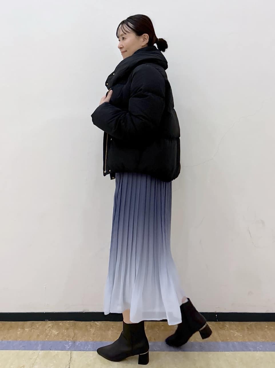 akariさんの「index｜KAWADAダウンショートコート【撥水／洗濯機OK／静電気防止裏地】《XS～LL》」を使ったコーディネート