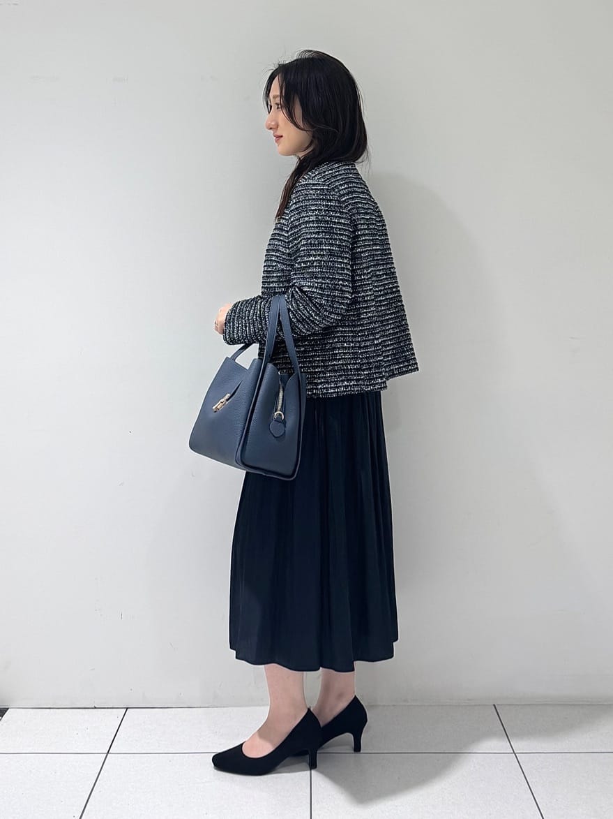 そんさんの「INDIVI｜【セレモニー／洗える】ミックスツイードライトジャケット」を使ったコーディネート