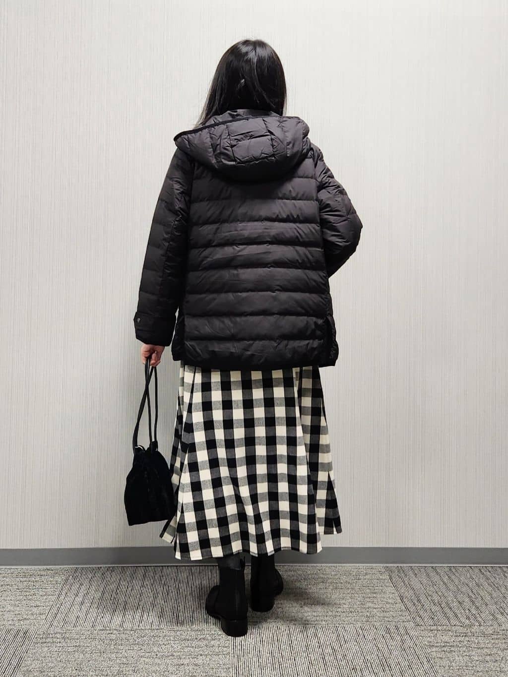 naraさんの「Dessin｜【撥水・2WAY】ミュラーダウンコートミドル丈」を使ったコーディネート