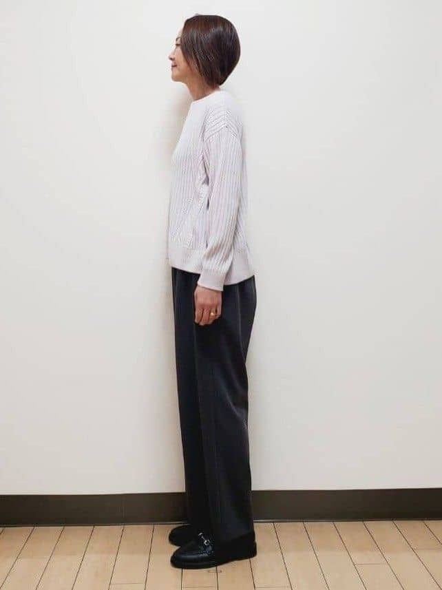 yuuさんの「Reflect｜【ゆったり着られる◎】ワイドリブニットプルオーバー」を使ったコーディネート