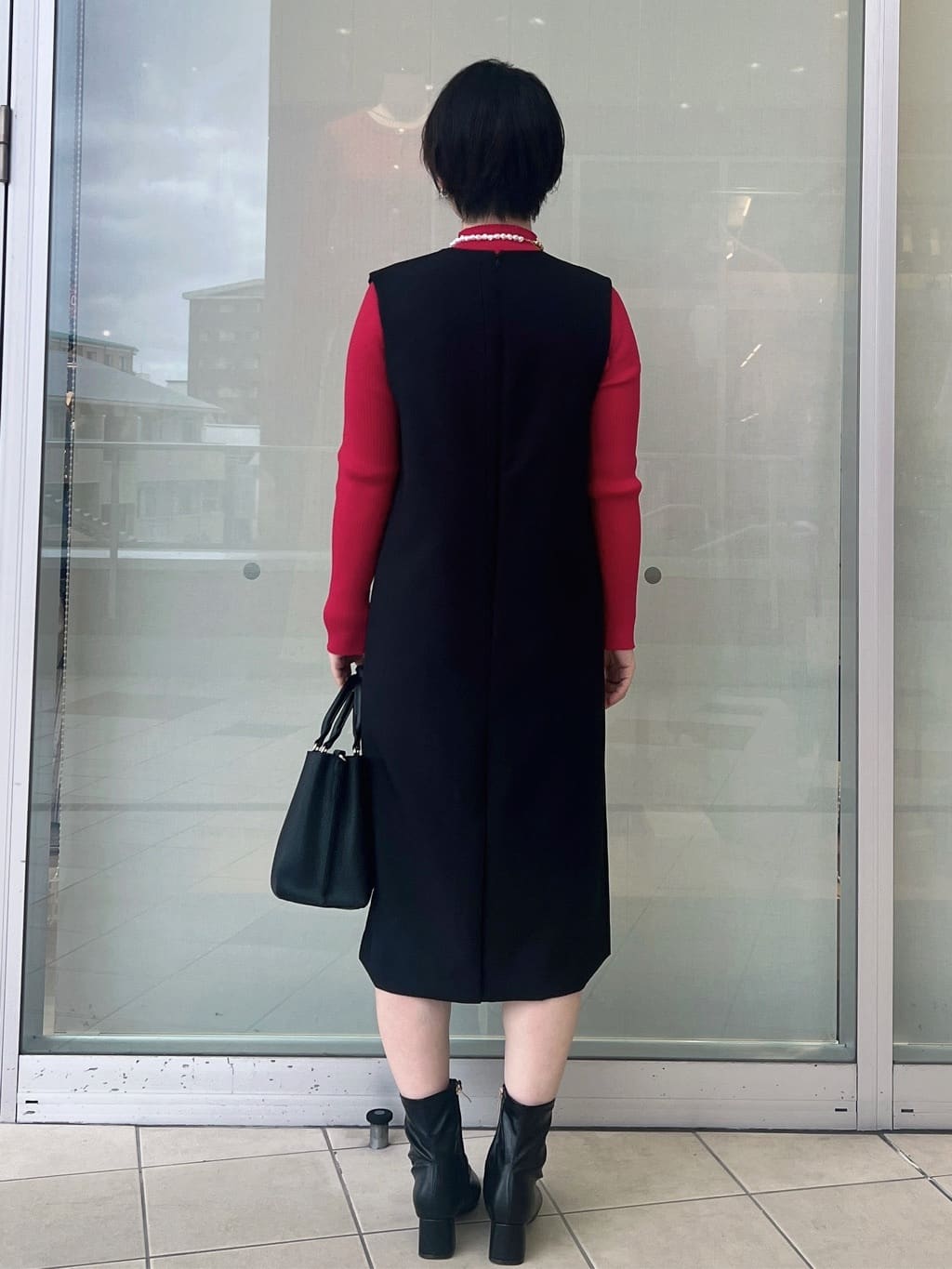 yo-koさんの「OPAQUE.CLIP｜ハイネックリブニット【洗濯機OK】」を使ったコーディネート